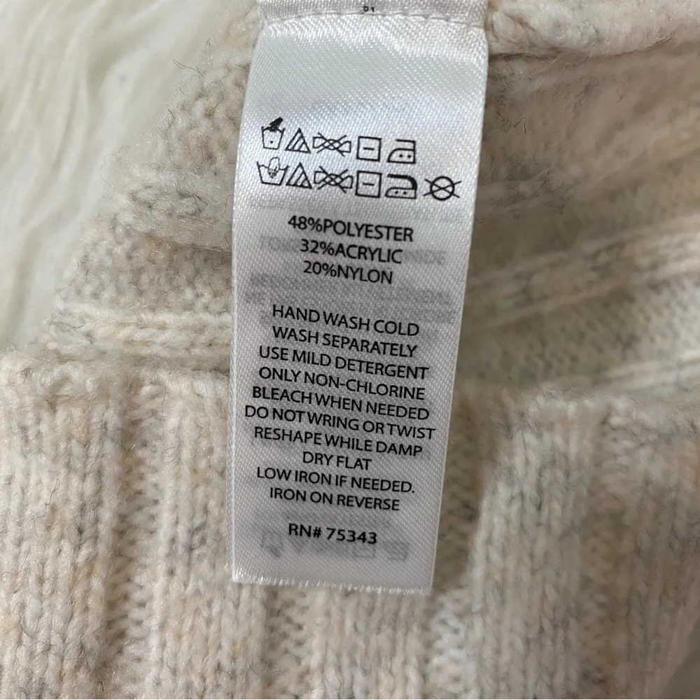 Cream ribbed knitted Sweater Dress Set - Picture 7 of 8